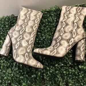 Fashion Nova Snake Skin Boot